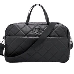 Quilted Vegan Leather Weekender with Crossbody Strap, Unisex, NWT